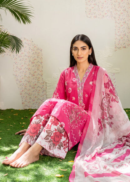 Ruby Red Daily Wear Lawn Suit Online in Sri Lanka India Australia