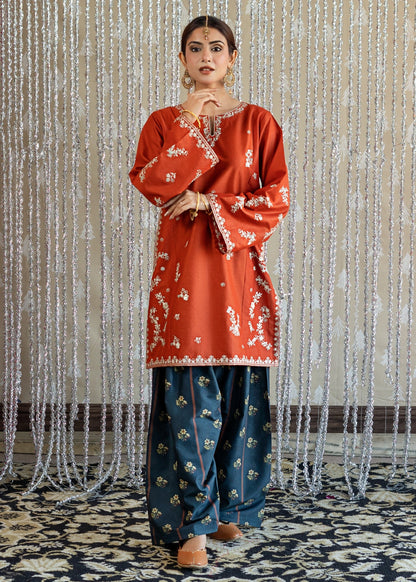 Rust Orange Lawn Readymade Salwar Kameez Online in Sri Lanka India Australia