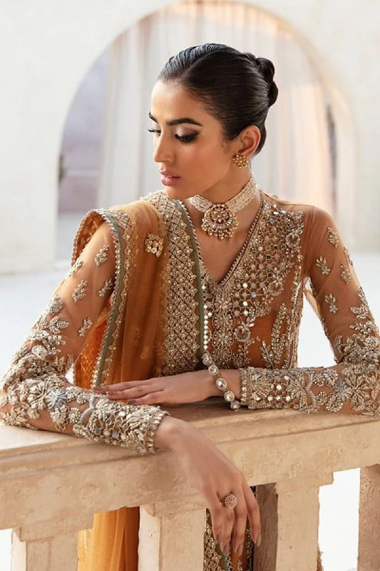 Rust Orange Handmade Bridal Couture