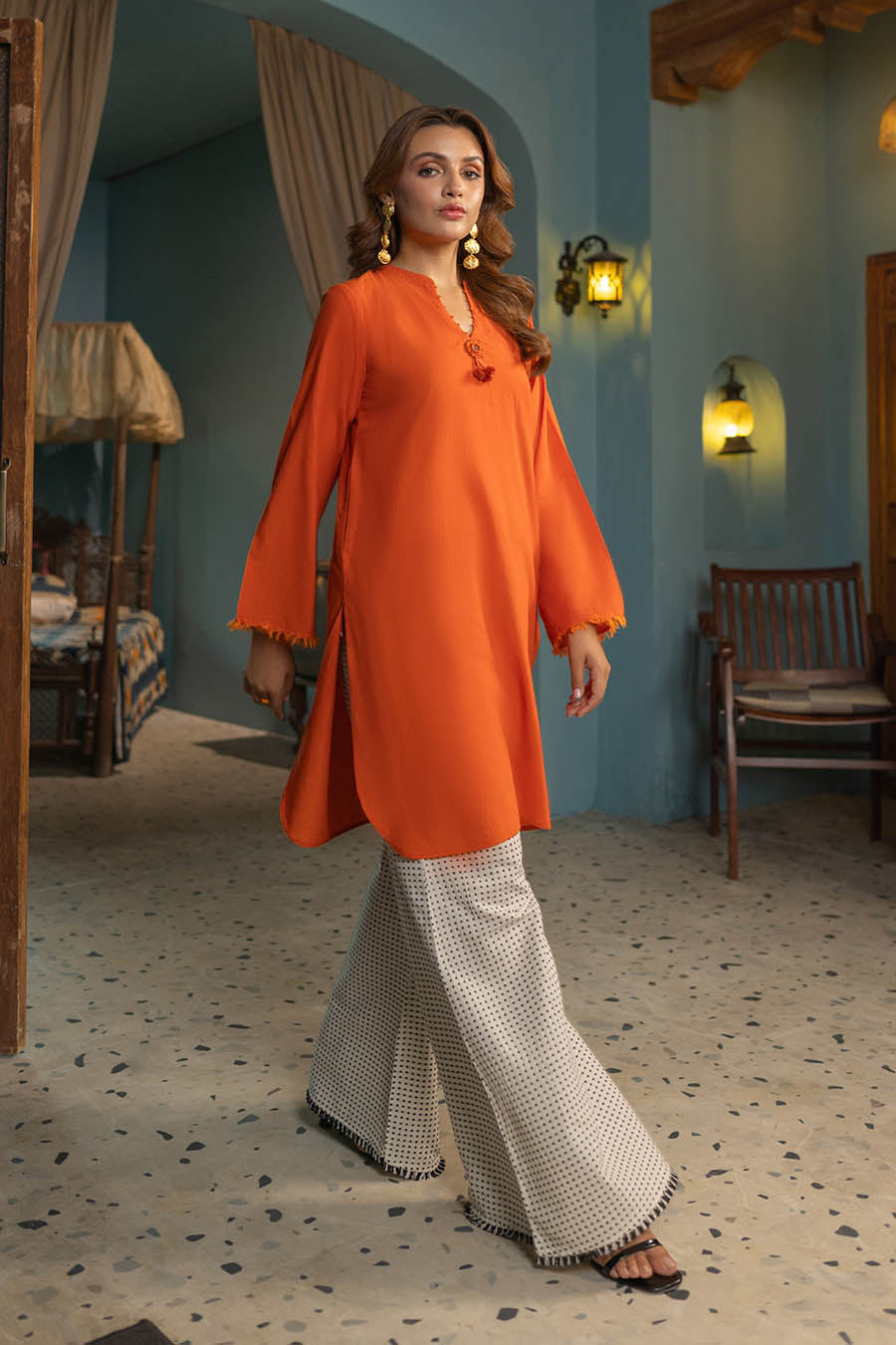 Readymade Pure Karandi Kurta Set with Dupatta