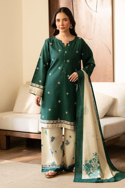 Sea Green Printed Khaddar Straight Kurta Suit Online in Dubai UAE Abudhabi Ajman Sharjah