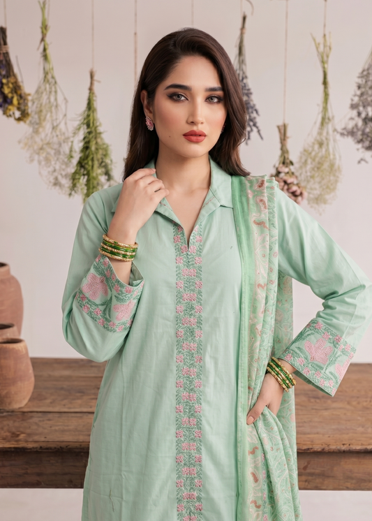 Sea Green Straight Cut Kurta Shalwar Online in Dubai DXB UAE Abudhabi Meena Bazaar
