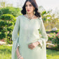 Sea Green Readymade Pure Cotton Suit