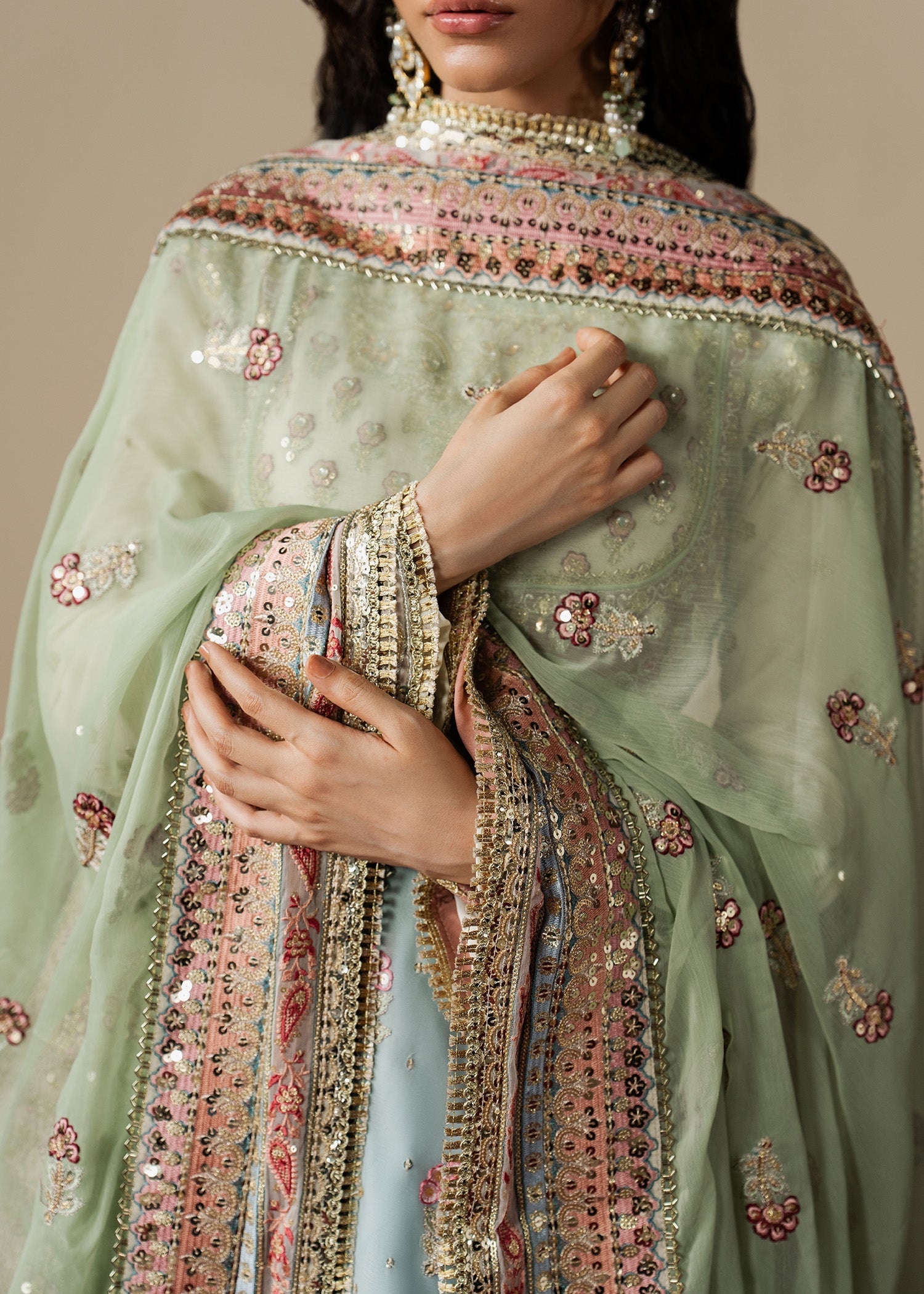 Sequined Chiffon Maxi Dress Online in Sri Lanka India Australia