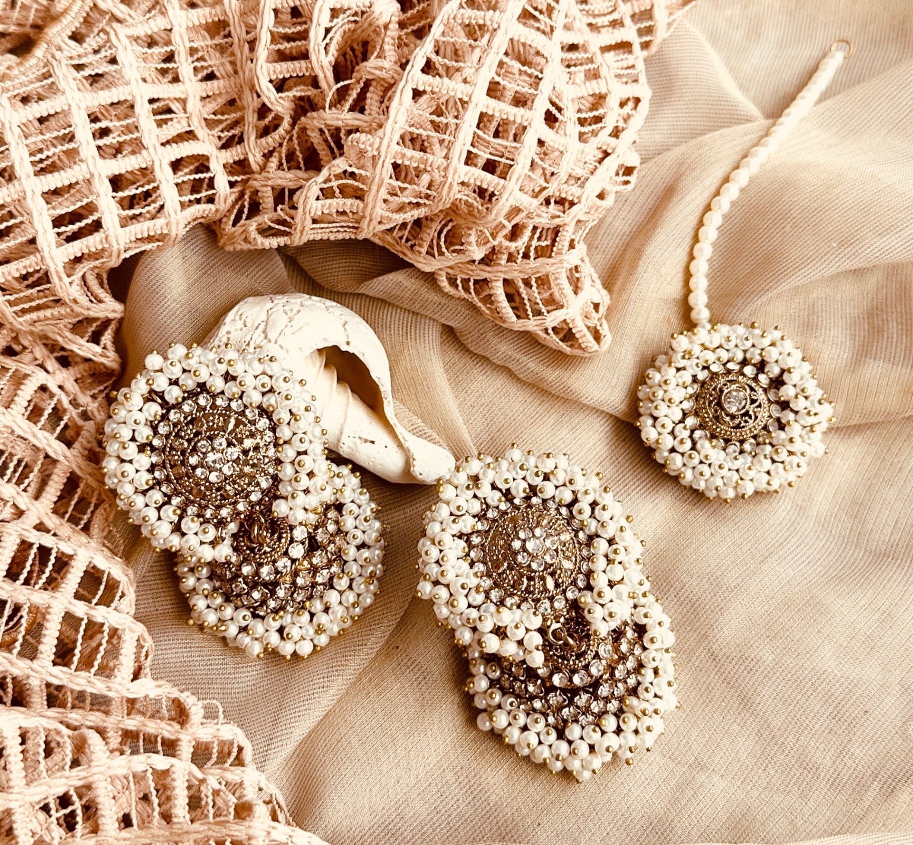 Sheen-e-Moti Pearl Jewellery Set Online in KSA Riyadh Saudi Arabia Oman Bahrain Qatar