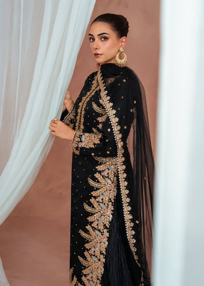 Shop Black Raw Silk Lehenga Dupatta Online in Dubai DXB UAE Abudhabi Meena Bazaar