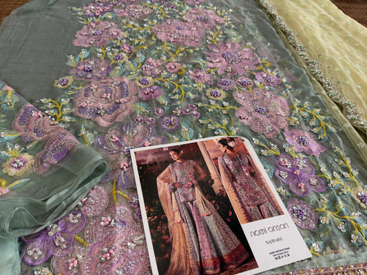 Shop Embellished Chiffon Lehenga for Wedding Online in Dubai DXB UAE Abudhabi Meena Bazaar