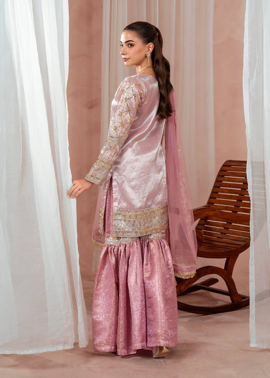 Shop Flared Gharara Mauve Pink Viscose Online in Dubai DXB UAE Abudhabi Meena Bazaar