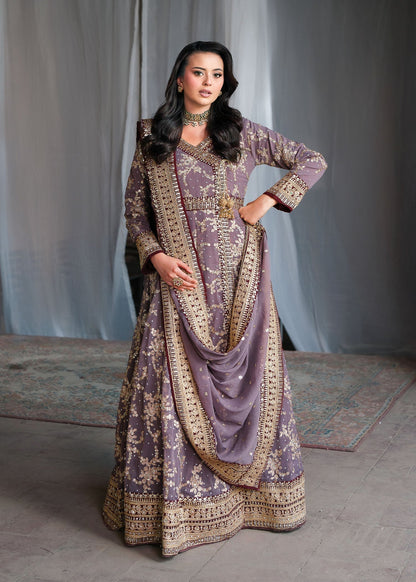 Shop Mauve Chiffon Festive Suit Online in Dubai DXB UAE Abudhabi Meena Bazaar