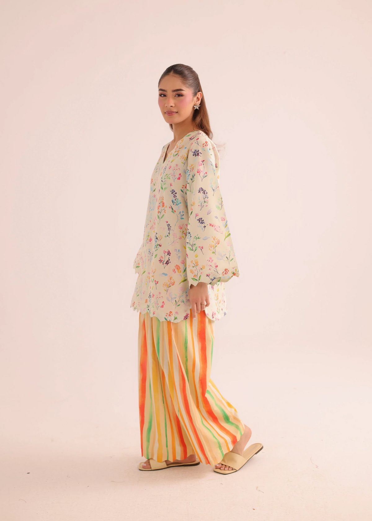 Shop Multi Print Poly Lawn Straight Kurta Online in Dubai DXB UAE Abudhabi Meena Bazaar