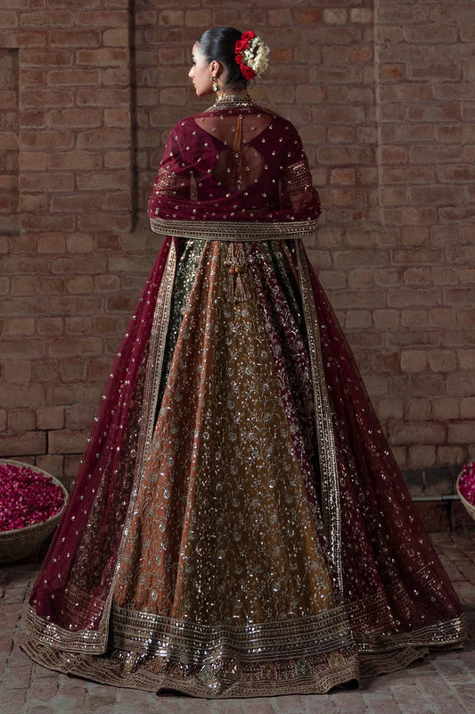 Shop Multicolor Raw Silk Bridal Lehenga Choli Online in Sri Lanka India Australia