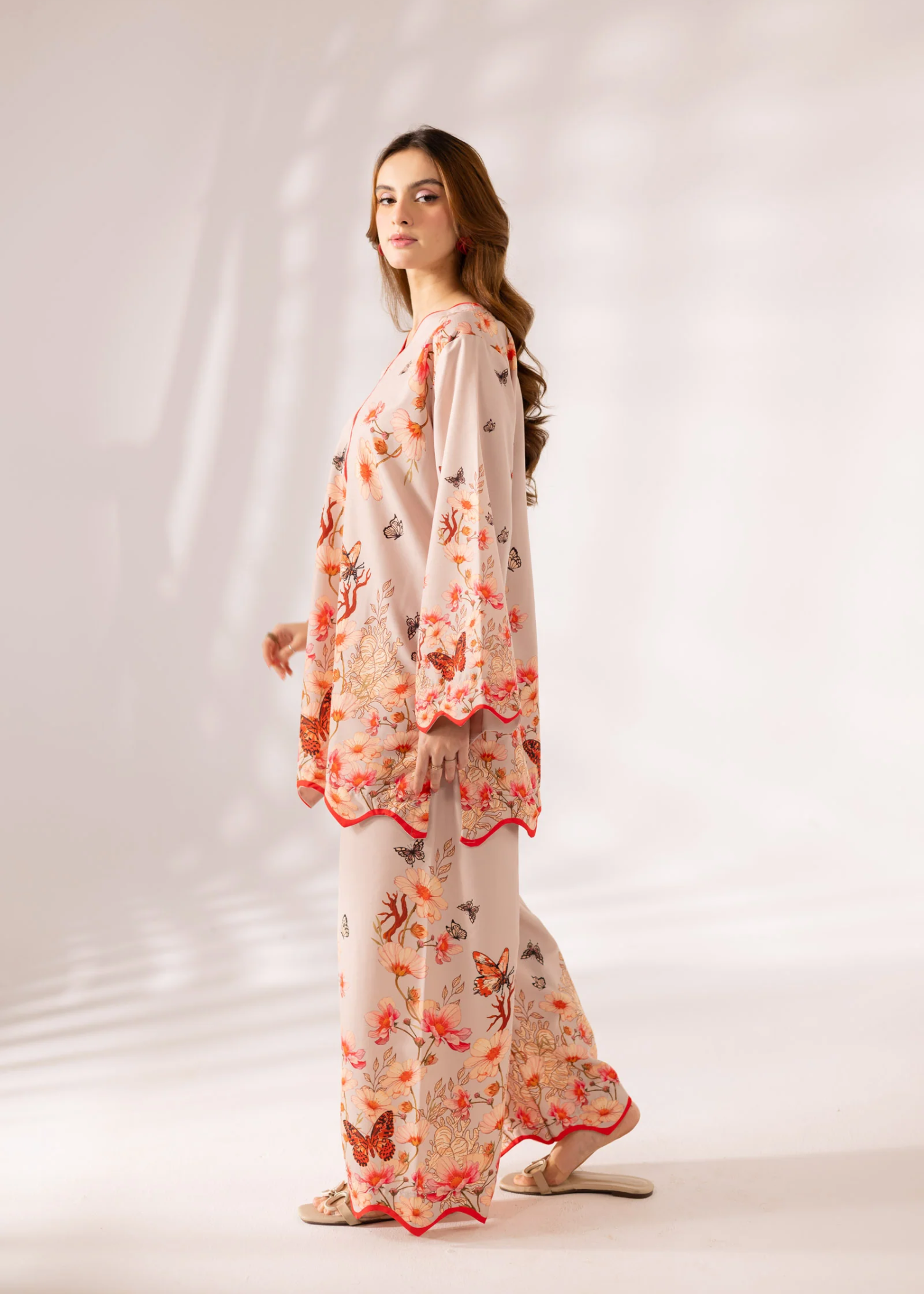 Shop Poly Lawn Digital Print Dress Material Online in Sri Lanka India Australia