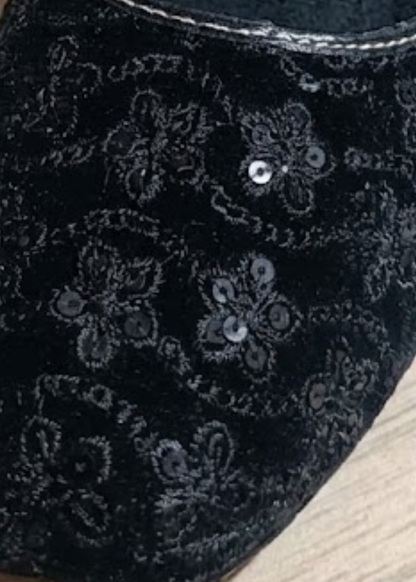 Sidaadi Multi Khussa Black Rexine Top Online in Sri Lanka India Australia