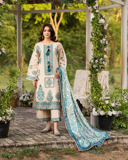 Silk Embroidered Ladies Suit Online in KSA Riyadh Saudi Arabia Oman Bahrain Qatar