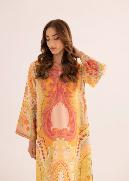 Silk Finish Lawn Kaftan Online in Dubai DXB UAE Abudhabi Meena Bazaar