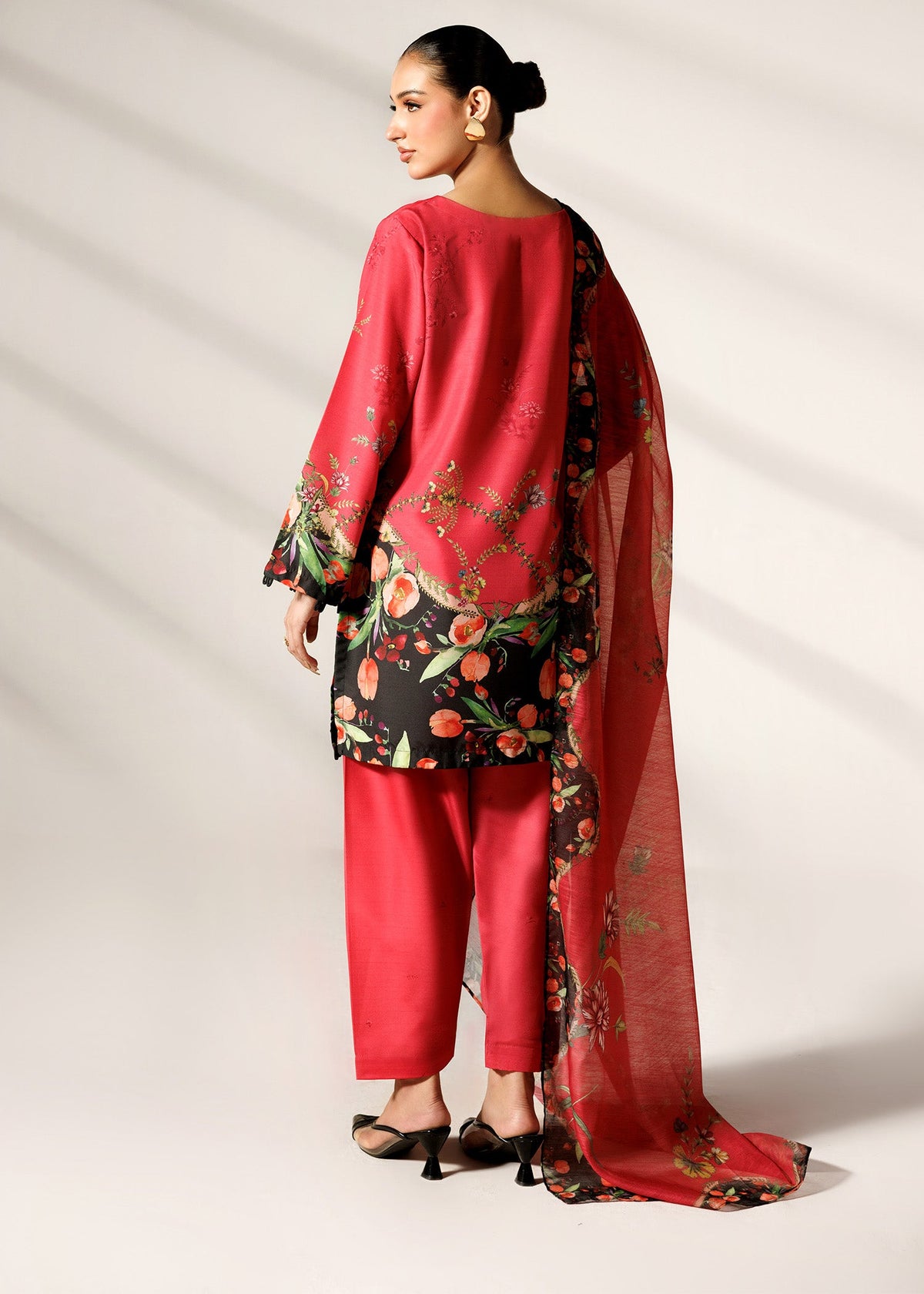 Silk Finish Lawn Multi Color Shalwar Kameez Online in Sri Lanka India Australia