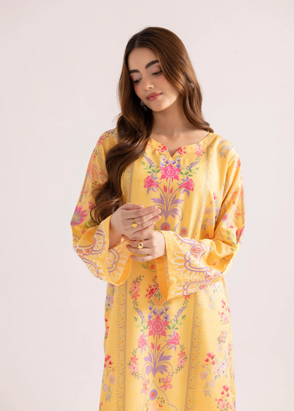 Silk Finish Lawn Printed Kaftan for Daily Wear Online in Dubai UAE Abudhabi Ajman Sharjah