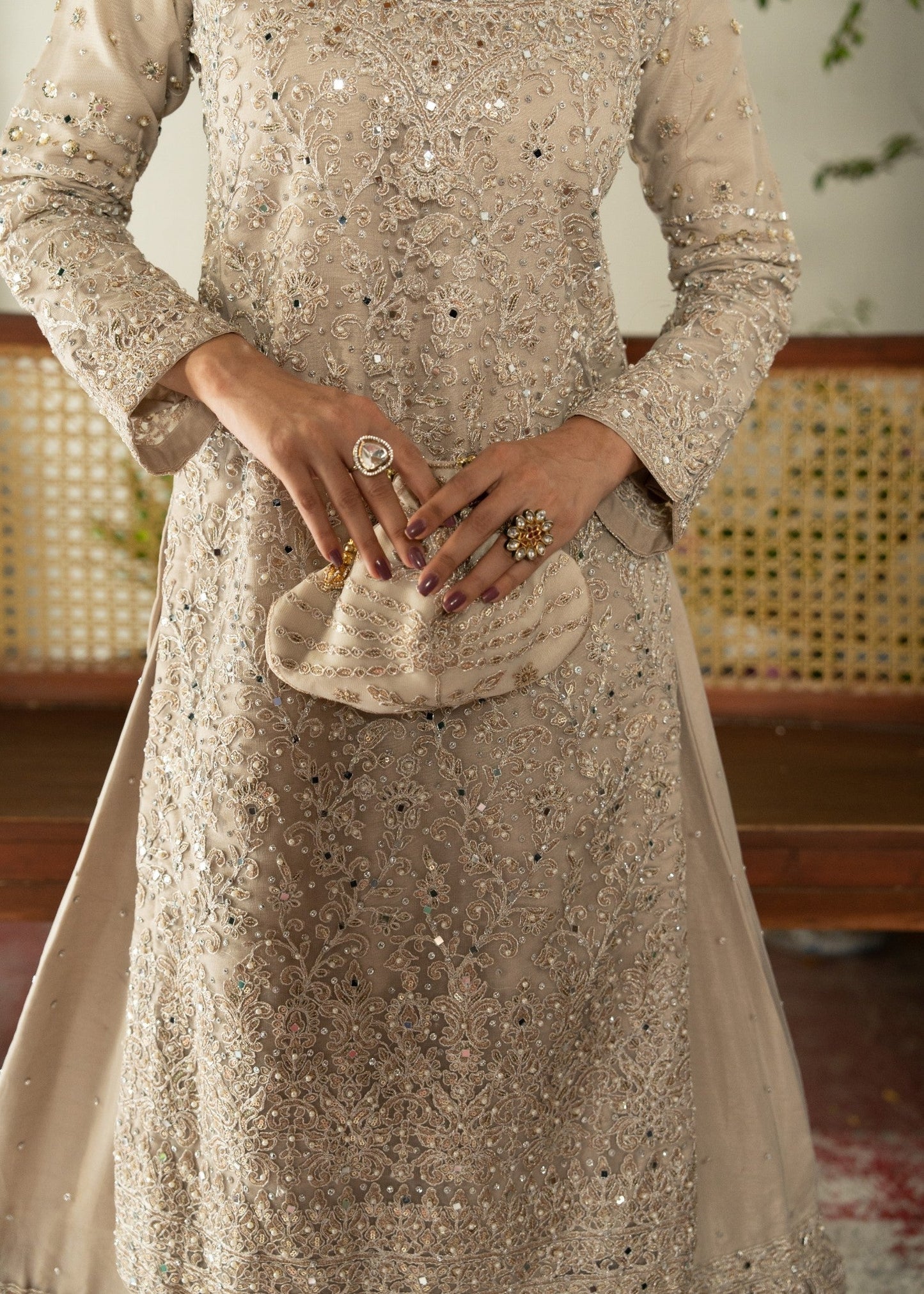 Silver Net 3 Piece Gharara Wedding Outfit Online in Sri Lanka India Australia