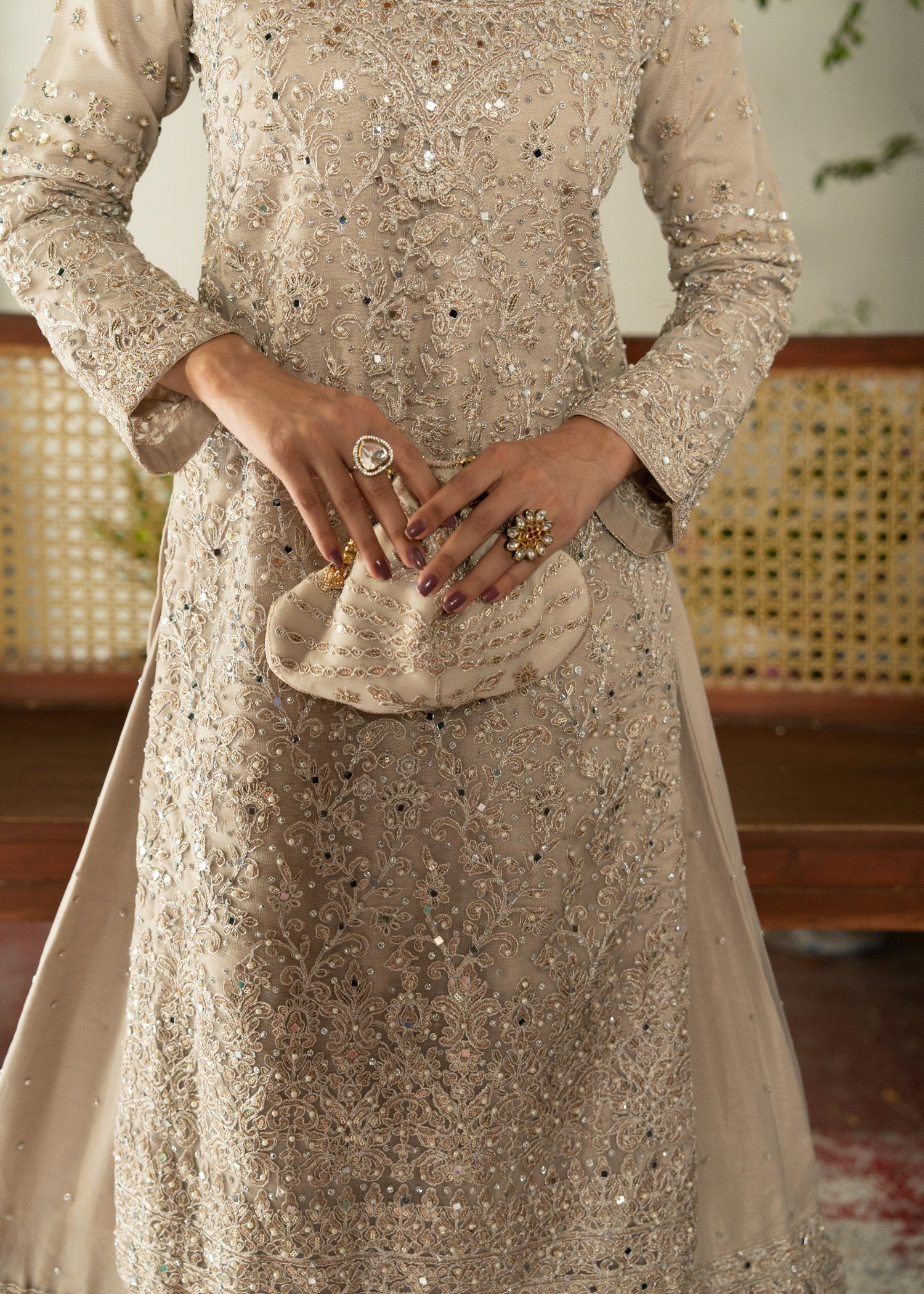 Silver Net 3 Piece Gharara Wedding Outfit Online in Sri Lanka India Australia
