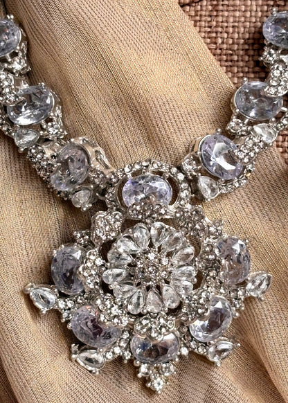 Silver Turkish Bridal Jewellery Set Online in UK USA Canada