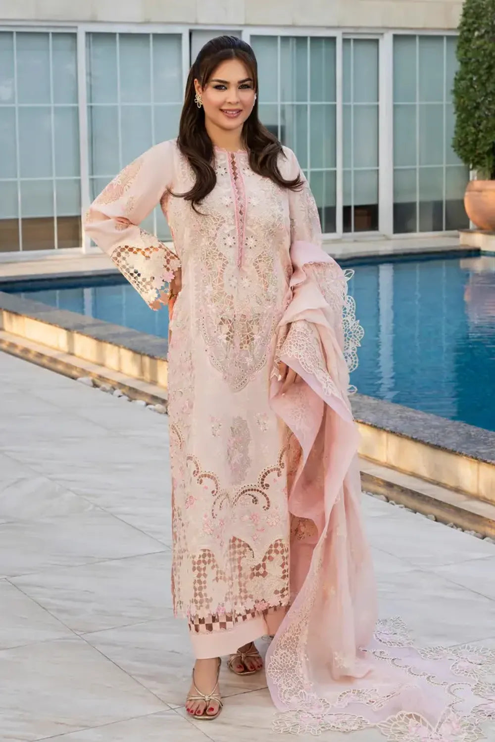 Skin Luxury Lawn Unstitched Suit Online in Dubai UAE Abudhabi Ajman Sharjah