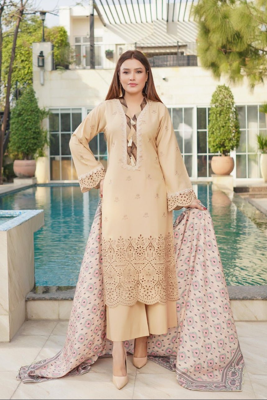 Skin Munira Maan Schiffli Embroidered Salwar Kameez Online in Dubai UAE Abudhabi Ajman Sharjah
