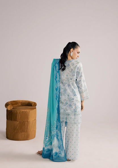 Sky Embroidered Lawn Daily Wear Suit Online in Dubai UAE Abudhabi Ajman Sharjah