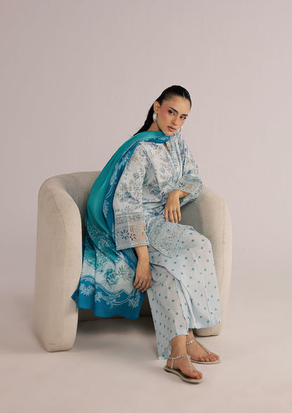 Sky Khaddar Embroidered Winter Salwar Kameez Online in Dubai UAE Abudhabi Ajman Sharjah