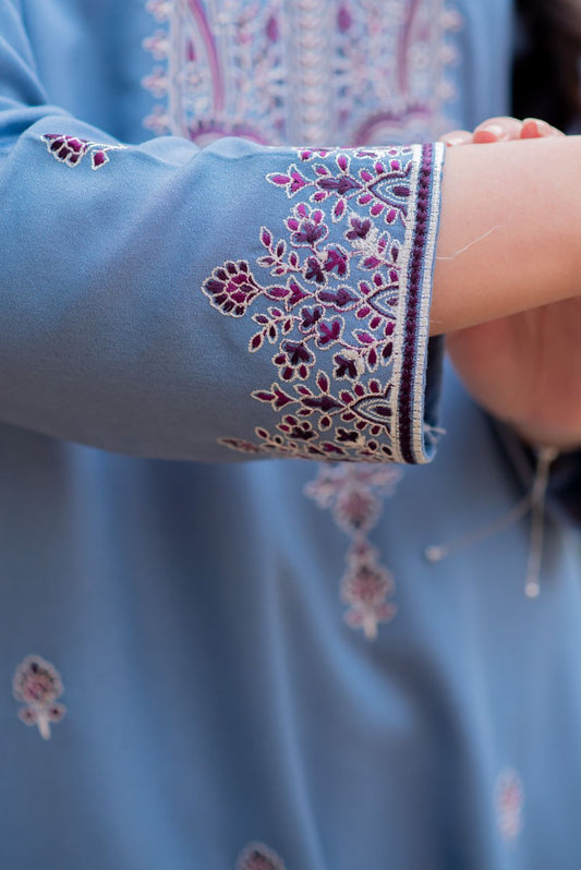 Embroidered Kurta with Trousers