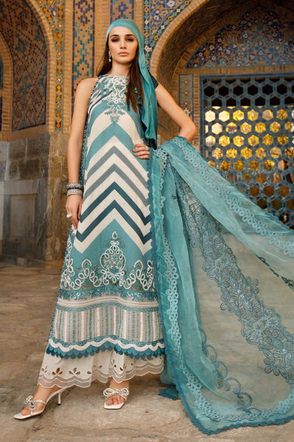 Zig Zag Printed Lawn Suit