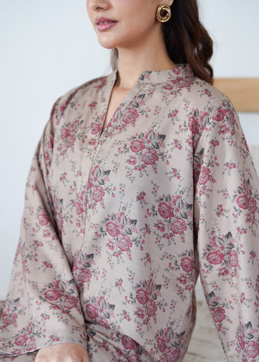 Slate Grey Silk 3 Piece Salwar Kameez Online in UK USA Canada