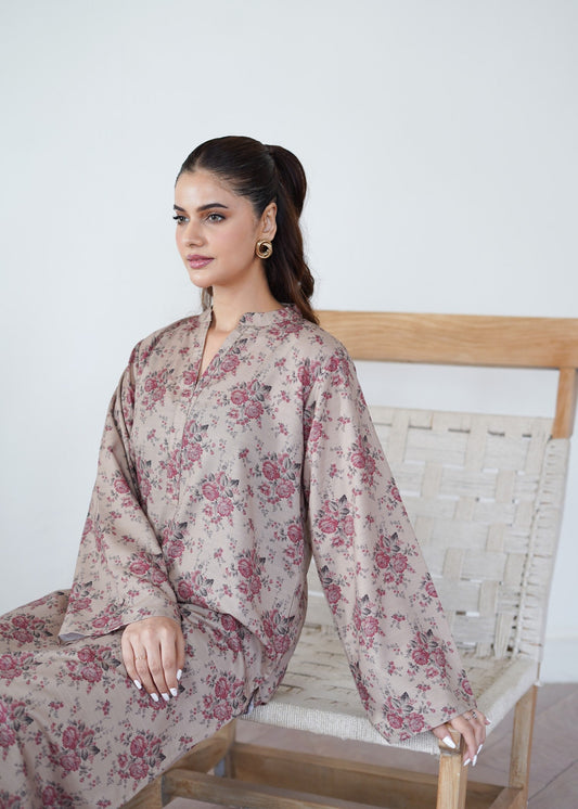 Slate Grey Silk Daily Wear Kurta Set Online in Sri Lanka India Australia