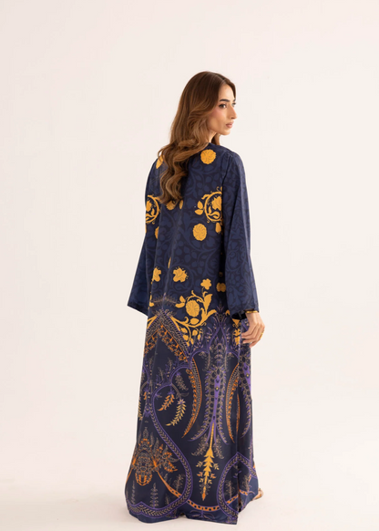 Soft Breathable Navy Kaftan Online in Dubai DXB UAE Abudhabi Meena Bazaar