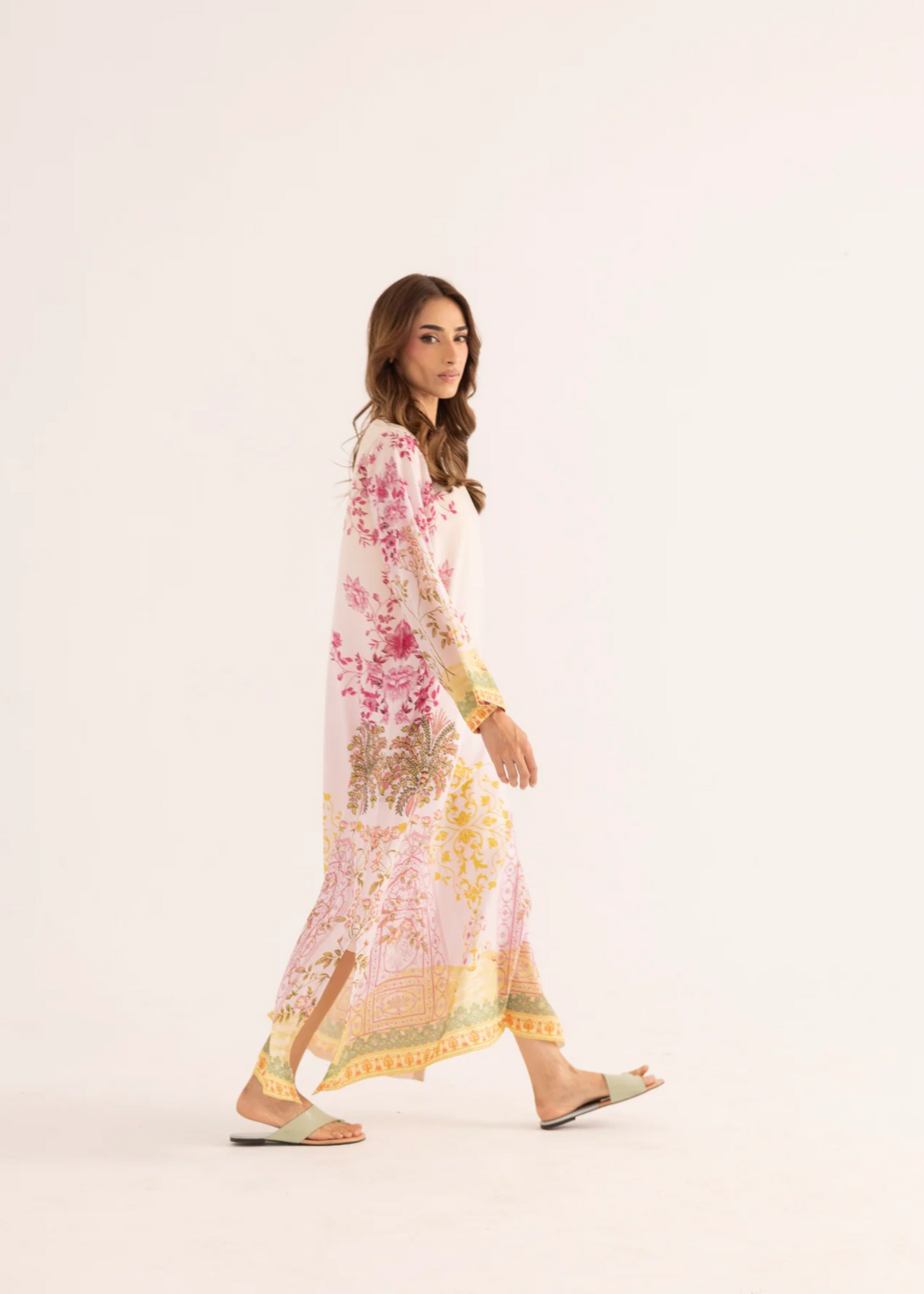 Soft Breathable Silk Lawn Kaftan for Women Online in Sri Lanka India Australia