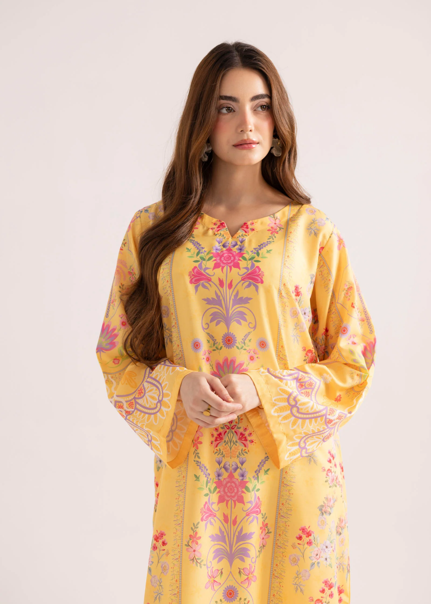 Soft Breathable Yellow Kaftan Dress Online in Sri Lanka India Australia
