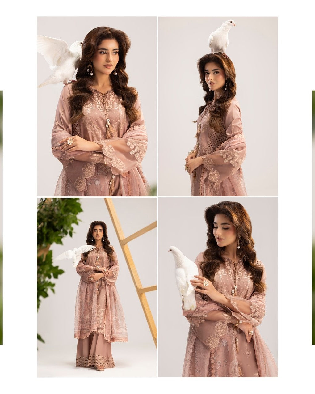 Stitched Pink Lawn Suit Pakistani Style Online in KSA Riyadh Saudi Arabia Oman Bahrain Qatar