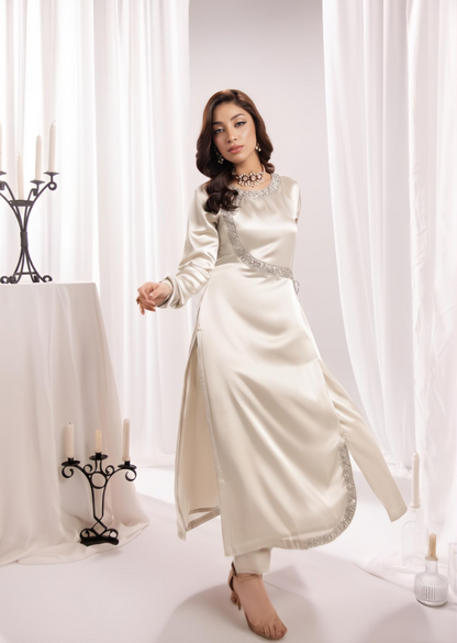 Stone Work Silk Festive Wear Kurta Pajama Online in Sri Lanka India Australia