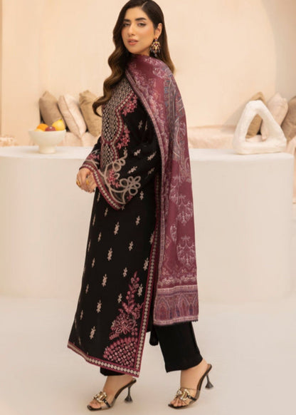Black Dhanak Straight Trouser Suit Online in UK USA Canada