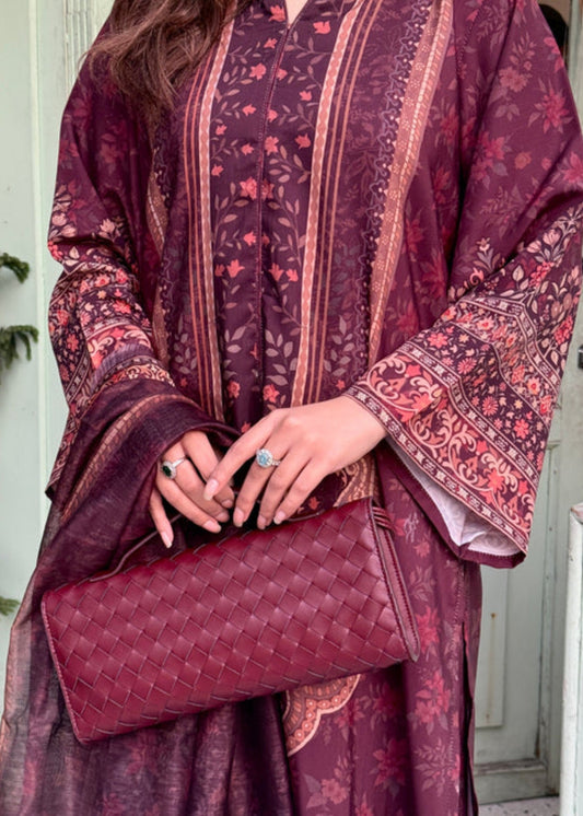 Purple Raw Silk Designer Salwar Suit Online in UK USA Canada