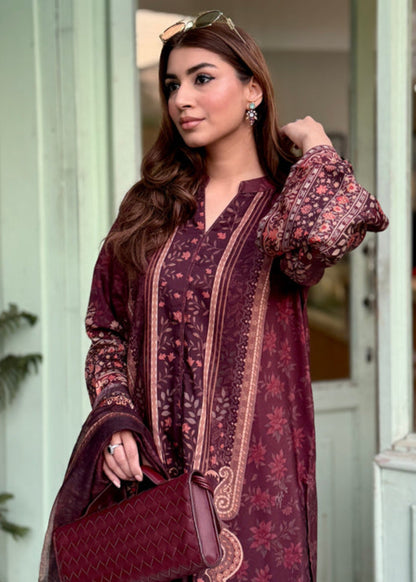 Purple Raw Silk Pakistani Designer Suit Online in Dubai DXB UAE Abudhabi Meena Bazaar
