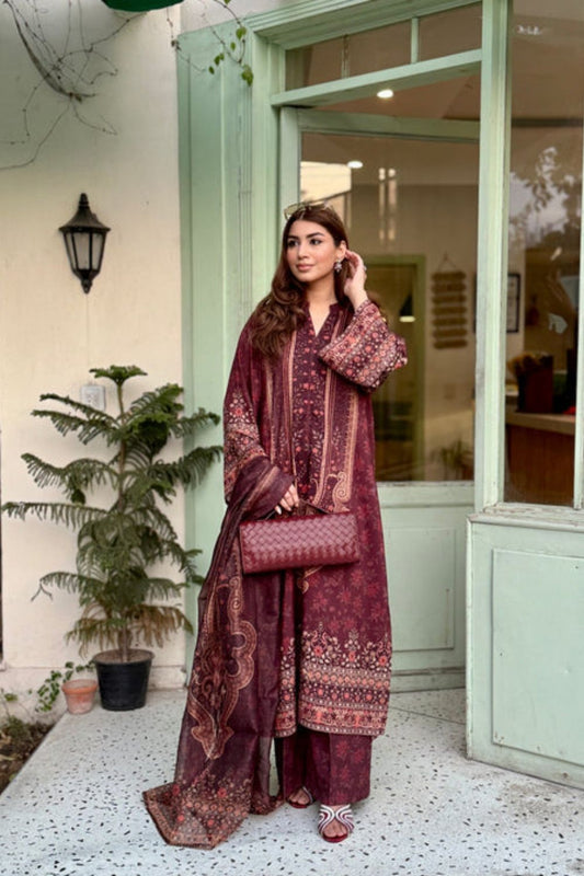 Purple Raw Silk Straight Cut Pakistani Suit Online in Dubai UAE Abudhabi Ajman Sharjah