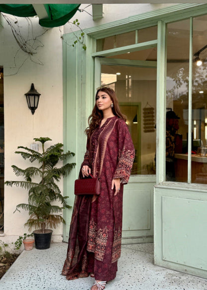 Purple Raw Silk Straight Cut Suit Online in UK USA Canada