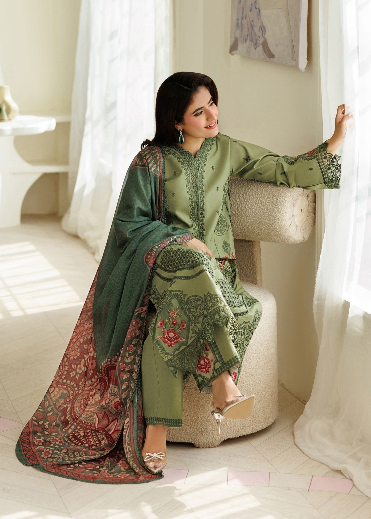 Green Lawn Summer Special Pakistani Clothes Online in UK USA Canada
