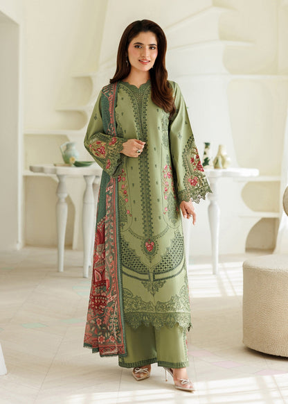 Pakistani Designer Green Lawn Salwar Kameez Online in KSA Riyadh Saudi Arabia Oman Bahrain Qatar