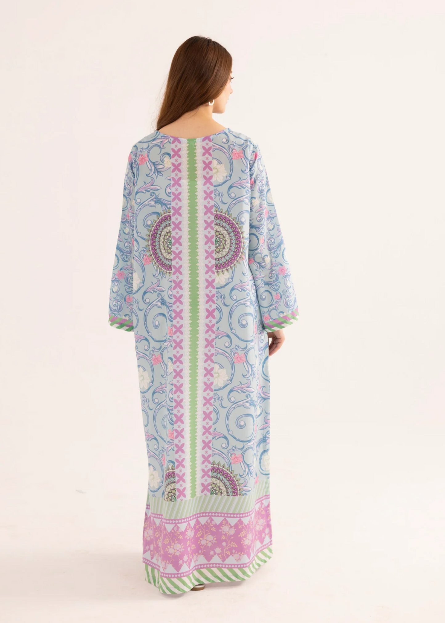 Sublimation Printed Ladies Kaftan Online in KSA Riyadh Saudi Arabia Oman Bahrain Qatar