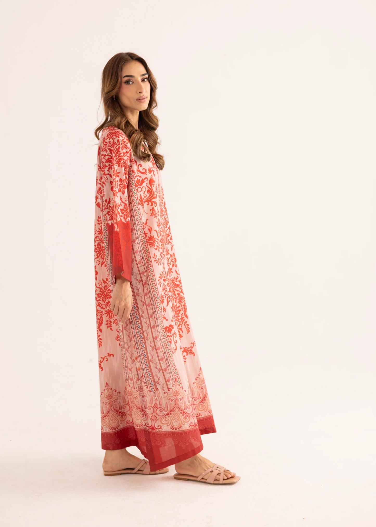 Sublimation Printed Silk Lawn Kaftan Online in Sri Lanka India Australia