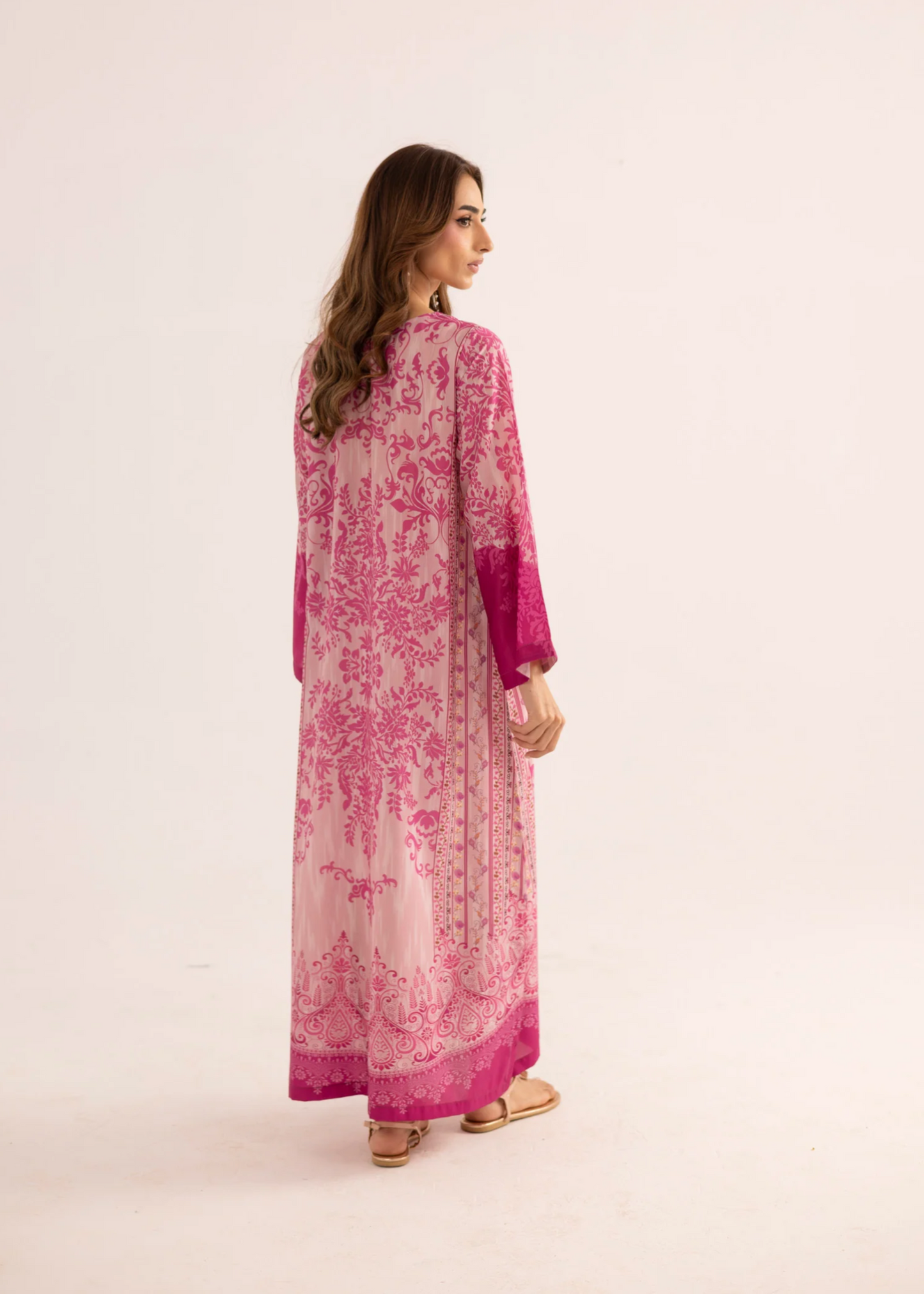 Sublimation Printed Silk Lawn Kaftan Online in Sri Lanka India Australia