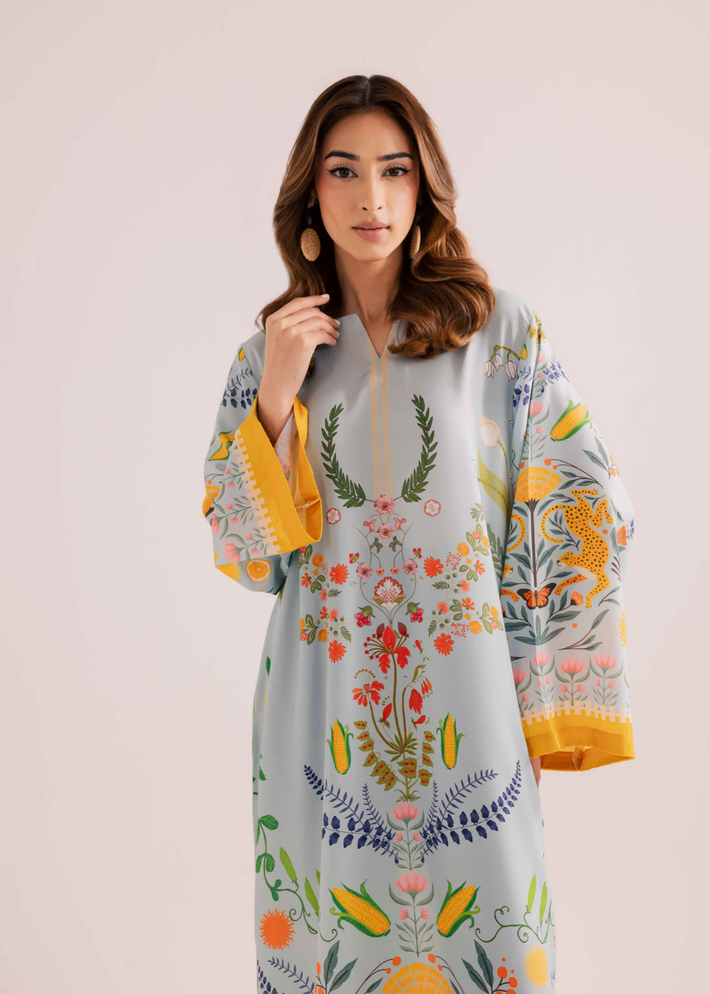 Summer Raw Silk Kaftan for Women Online in UK USA Canada