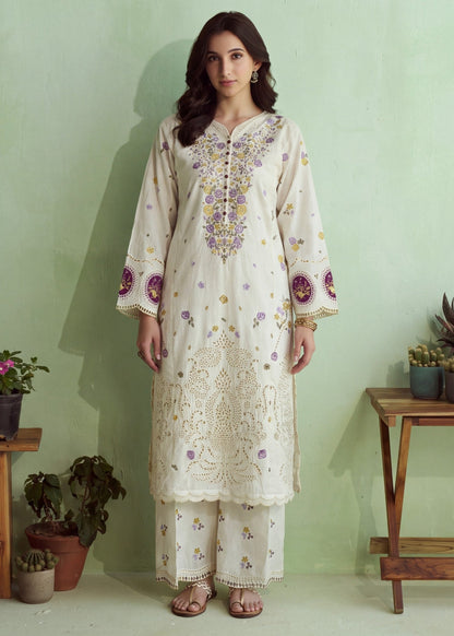 Summer Wear Light Yellow Embroidered Lawn Dress Online in Sri Lanka India Australia