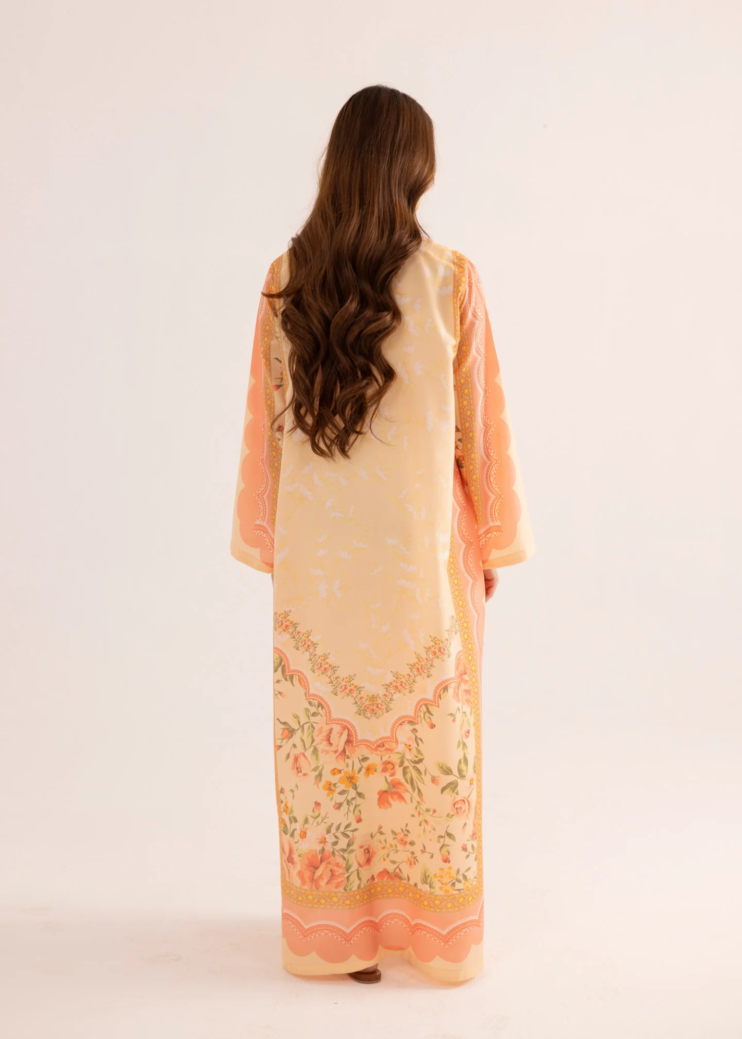 Summer Wear Peach Pink Kaftan Online in Sri Lanka India Australia